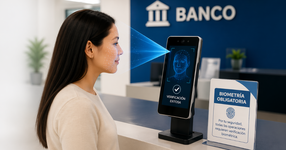 Biometría obligatoria en banca